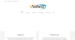 Desktop Screenshot of anthera.com